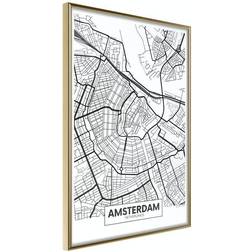 Arkiio Affisch Map of Amsterdam [Poster] 40x60 Poster